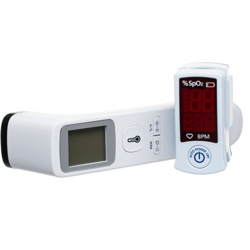 Zestaw diagnostyczny  - pulsoksymetr i termometr PEMPA