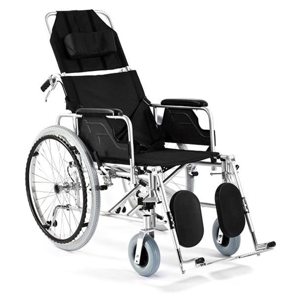 Wózek inwalidzki aluminiowy stabilizujący plecy i głowę FS954 LGC