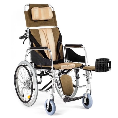 Wózek inwalidzki aluminiowy stabilizujący plecy i głowę ALH008