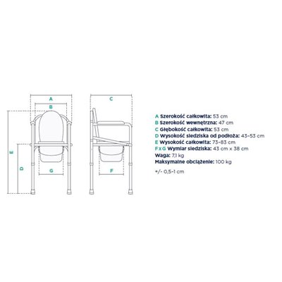 Krzesło toaletowe FS 894