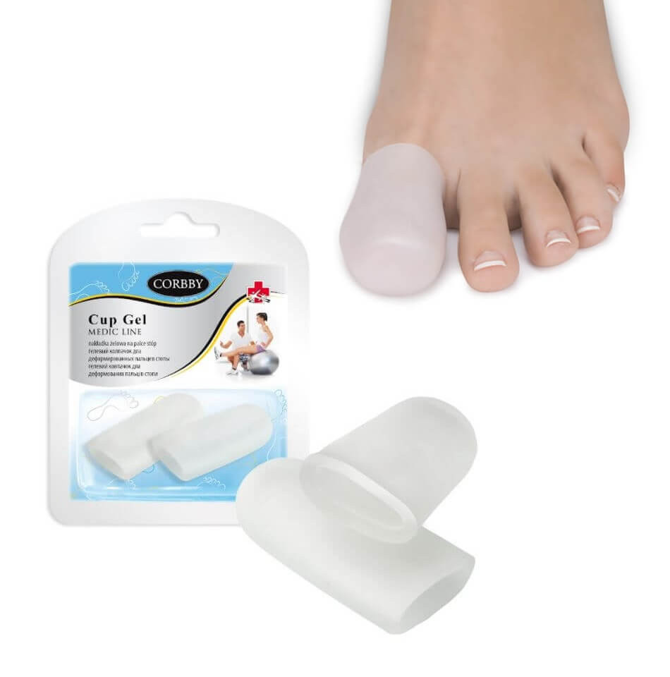 Miękka nakładka na palec u nogi, służąca do odciążania i ochrony palca podczas chodzenia.