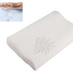 Poduszka z pianki memory z logo palmy, miękka i oddychająca, idealna do relaksu i snu.