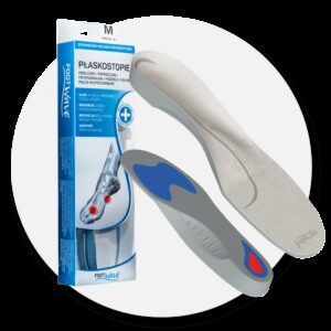 Ortopedyczne wkładki do butów Foot Wave, wspierają łuk stopy i redukują ból, w zestawie z wkładką ortopedyczną.