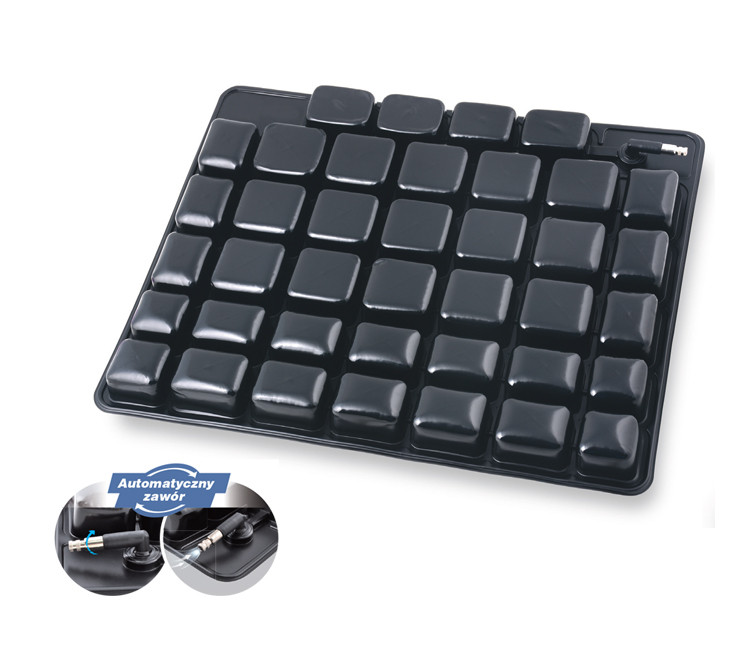 Elektroniczna mata do ćwiczeń z automatycznym zaworem i 36 kwadratowymi polami.