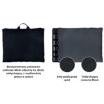 Dwuwarstwowy pokrowiec siatkowy Mesh odporny na pleśń, do prania, z antypoślizgowym spodem i oddychającym materiałem Mes