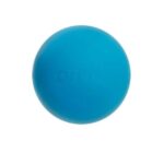 Niebieska piłka o gładkiej powierzchni z wyraźnym logo Dr. Frea.