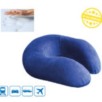 Poduszka do relaksu w kształcie litery C, miękka i komfortowa, idealna do odpoczynku, z oznaczeniem ultra komfortu.