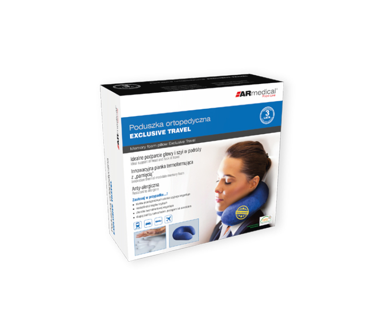 Poduszka ortopedyczna na szyję i głowę, w kształcie wałka, używana podczas podróży, z miękką pianką termoformując