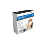 Poduszka ortopedyczna lędźwiowa EXCLUSIVE SUPPORT z obrazem kobiety i dziecka na kanapie, w czarno-biało-niebieskim opakow