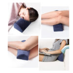 Poduszki pod nogi i głowę, używane podczas relaksu, pracy na laptopie i odpoczynku.