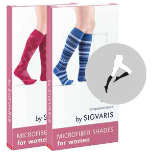 Podkolanówki kompresyjne dla kobiet z microfibrą
