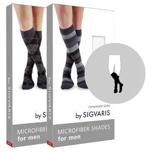 Podkolanówki kompresyjne dla mężczyzn z microfibrą