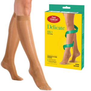 Podkolanówki medyczne uciskowe CCL 1 DELICATE