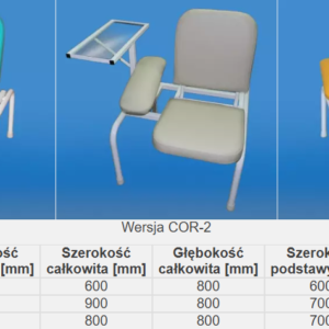 Fotel do pobierania krwi COR