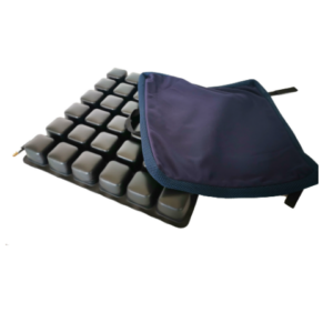 Poduszka do akupresury z miękkimi wypustkami i torba do przechowywania.