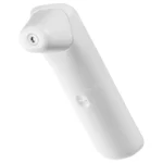 Biały, ręczny skaner 3D z czujnikiem na końcu, używany do skanowania obiektów i tworzenia ich modeli 3D.